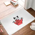 Напольный коврик с изображением черной кошки, коврик, коврик для ног, Нескользящая подушка из полиэстера, напольный коврик для передней комнаты, коридора, кухни, спальни, балкона, туалета