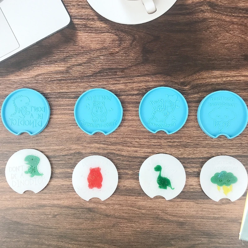

Coaster Epoxy Resin Mold Tray Plate Cup Mat Pad Silicone Mould DIY Crafts Decorations Casting Tools