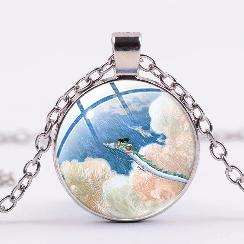 SONGDA Миядзаки Хаяо эффектное ожерелье без лица с мультяшными узорами ручной