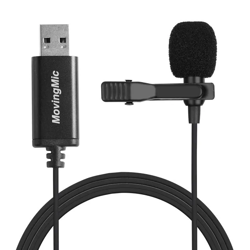Microfone para Computador Estéreo para Computador Reta com Cabo de 1.5m Mini Tomada Portátil Clip-on Omni-direcional Microfone pc Usb