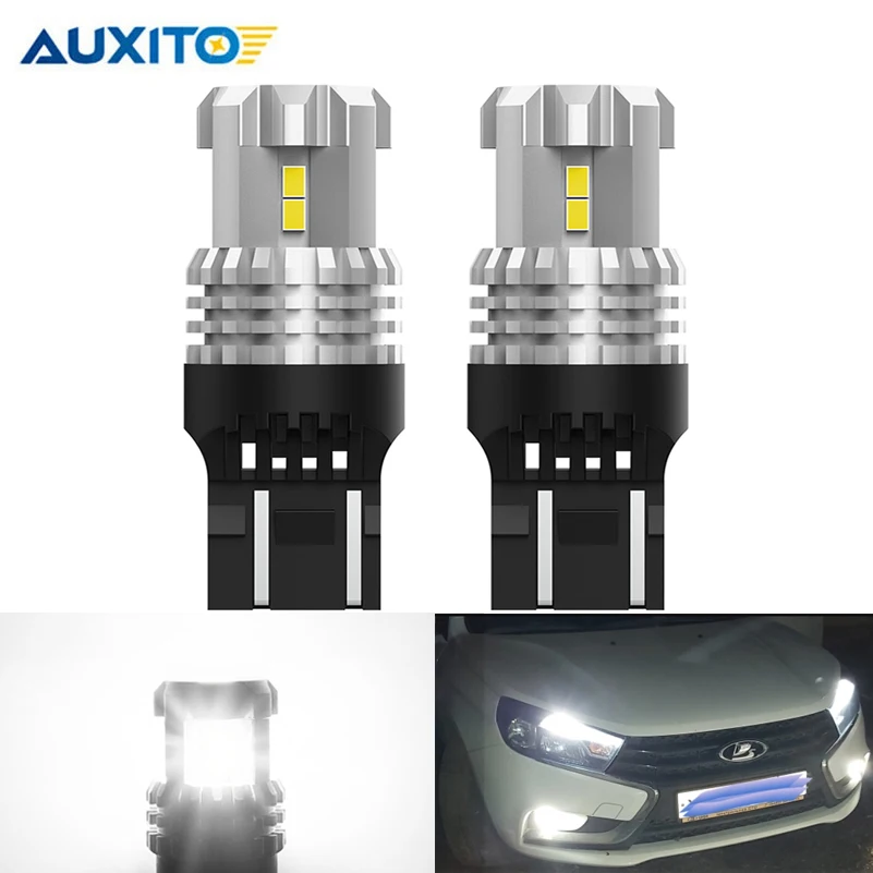 Для LADA Lada Kalina Granta Веста DRL светодиодный лампы SRCK 7443 7444 T20 W21/5 Вт потолочный