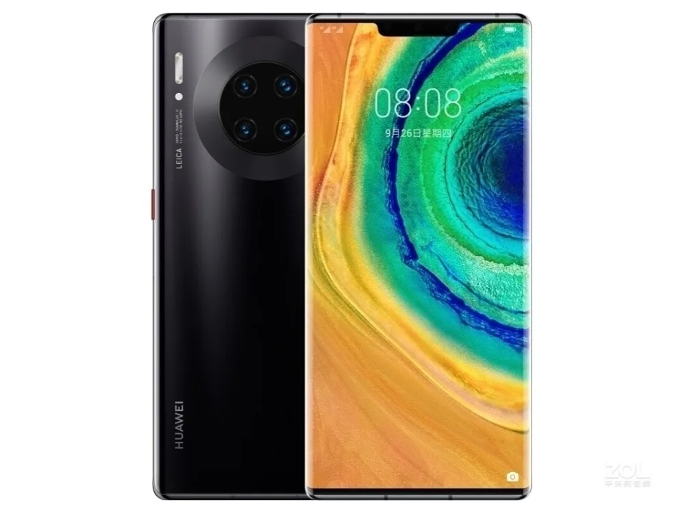 Мобильный телефон huawei mate 30 Pro Kirin 990 Android 10,0 6,5" 2400x1176 8 ГБ ОЗУ 256 Гб ПЗУ 40 Мп+ 40 Мп+ 32 МП 40 Вт зарядка IP68
