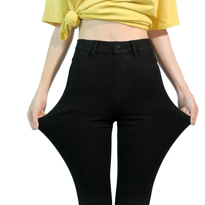 

2021 Spring Summer Female Skinny Jeans High Waist Stretchable Women Denim Pants Ladies Casual Chic Pencil Jeans
