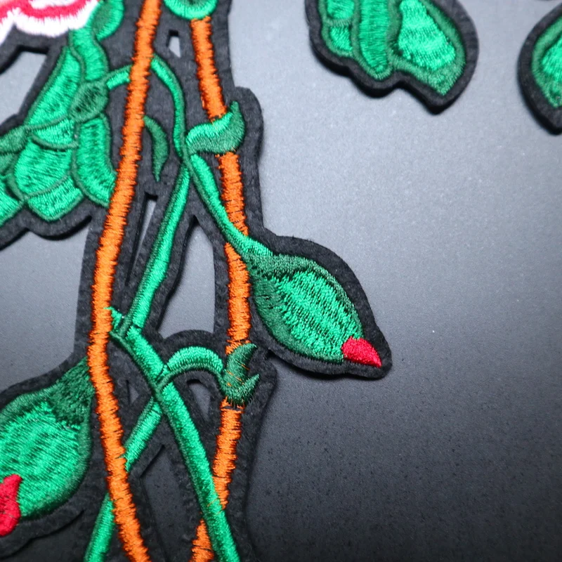 1 пара патчи с крупными красными цветами для одежды | Дом и сад