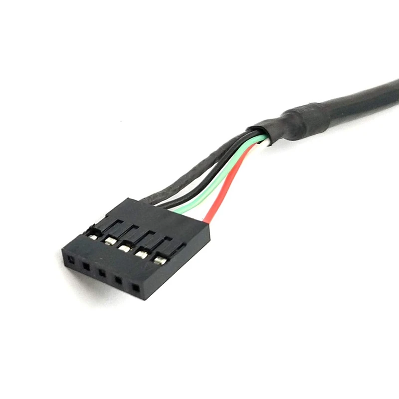 (2-Pack) 50CM 5 Pin Motherboard Female Header to Micro-USB Male Adapter Dupont Extender Cable (5Pin/Micro-USB) | Электроника
