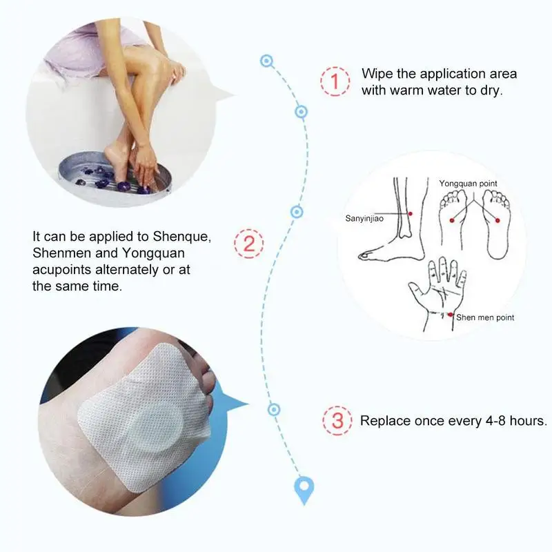 4 шт./кор. спальный Стикеры нетканый Материал успокаивая и расслабления тела
