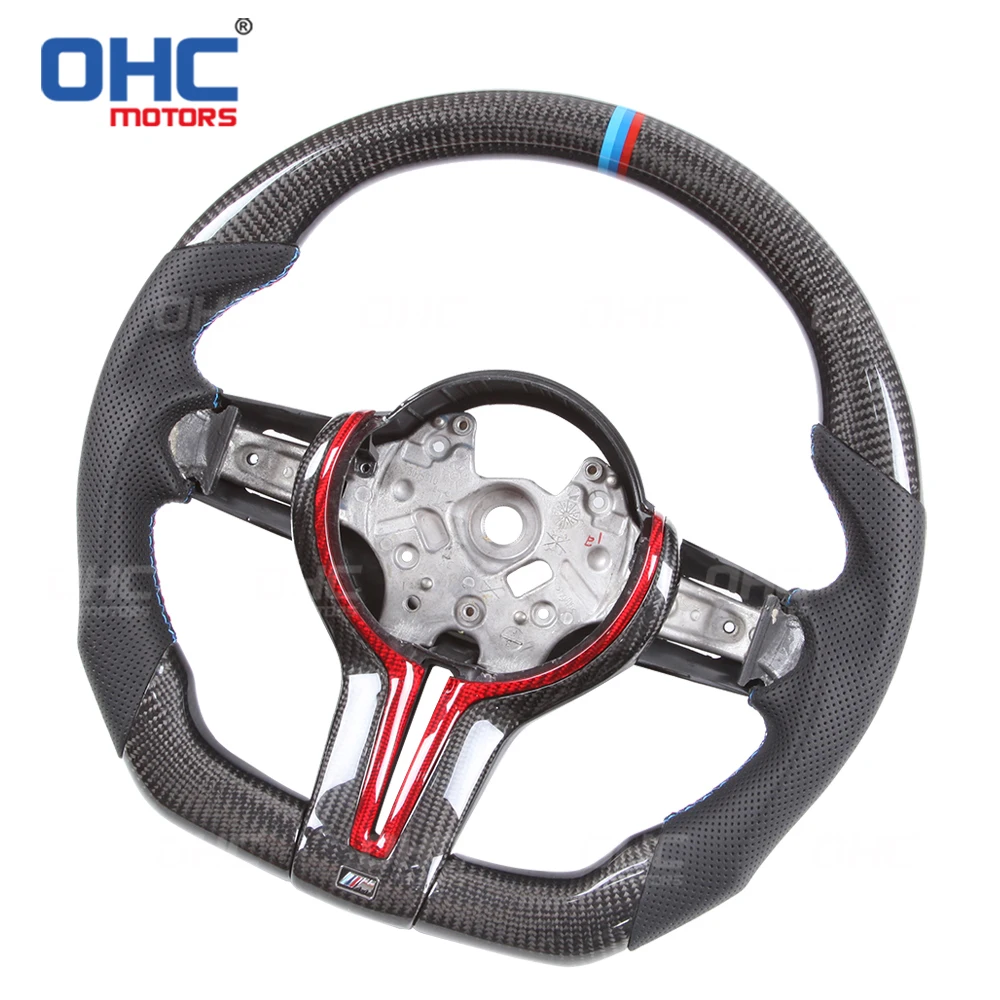 

100% Real Carbon Fiber Steering Wheel compatible for F20 F22,F23 & F45 F30,F31 F32,F33,F36 F87 M2,F80 M3,F82 F83 M1 M2 M3 M4