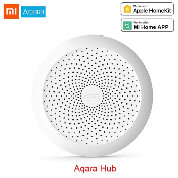 Aqara Hub gateway Xiaomi Aqara набор умный дом комплекты шлюз концентратор двери окна датчик удара тела датчик беспроводной переключатель датчик воды для Apple Homekit - Цвет: Aqara Hub gateway