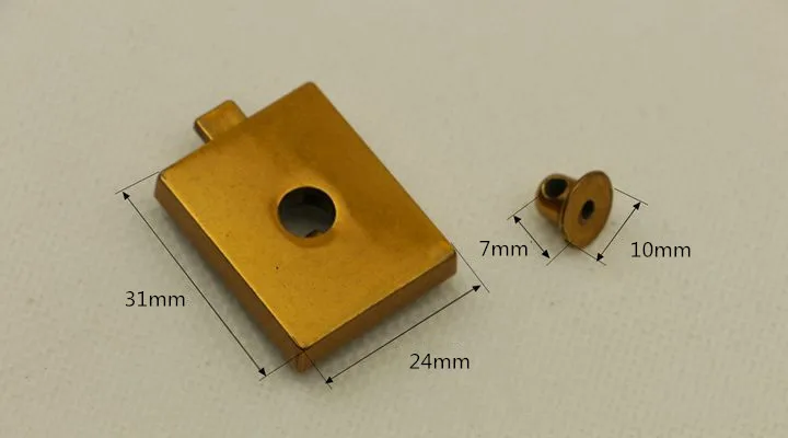 31x24mm Square Bag Locks Metal Handbag Pushed Lock Snaps Clasp For DIY Replacement Purse Closure Leather Accessories | Дом и сад