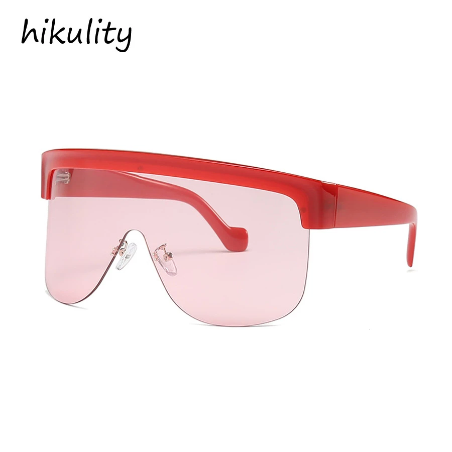 Супер большая оправа без оправы ветрозащитные солнцезащитные очки для женщин 2020