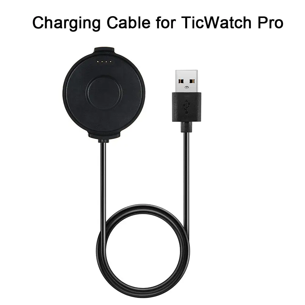 

New Original factory 1M Cable Strong Magnetic charging dock for TicWatch Pro USB Data chargers Smart Watch Replacement Charge