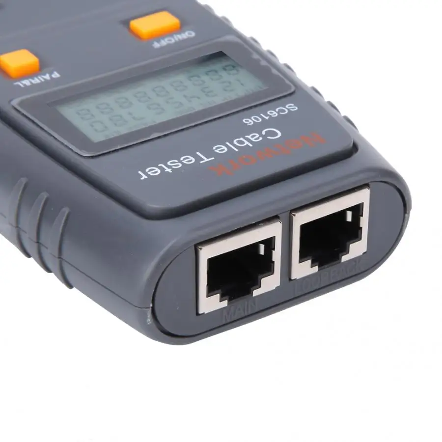 SC6106 LAN Сетевой кабель тестер электрическая линия Finder Тестирование с ЖК дисплеем