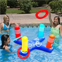 inflatable ring throwing ferrule inflatable ring toss pool game toy kids outdoor pool beach fun summer water toy flying saucer