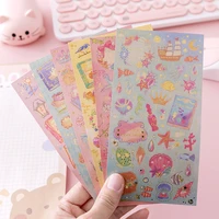 pearlescent bronzing fairy tale stickers retro creative hand account stickers student diary diy decorative stickers