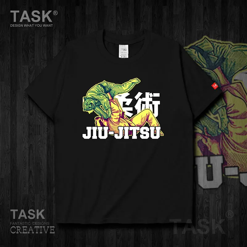 Футболка в бразильском стиле для джуджитсу с изображением животных леопарда и