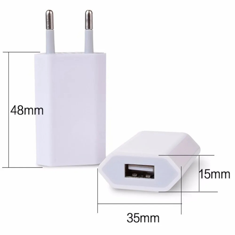 USB настенное зарядное устройство адаптер 5 в 1 А один порт быстрое разъем для iPhone 7/6
