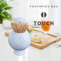 creative automatic one touch golf shape toothpick box golf decoration gift for home and golf enthusiasts desktop decoration