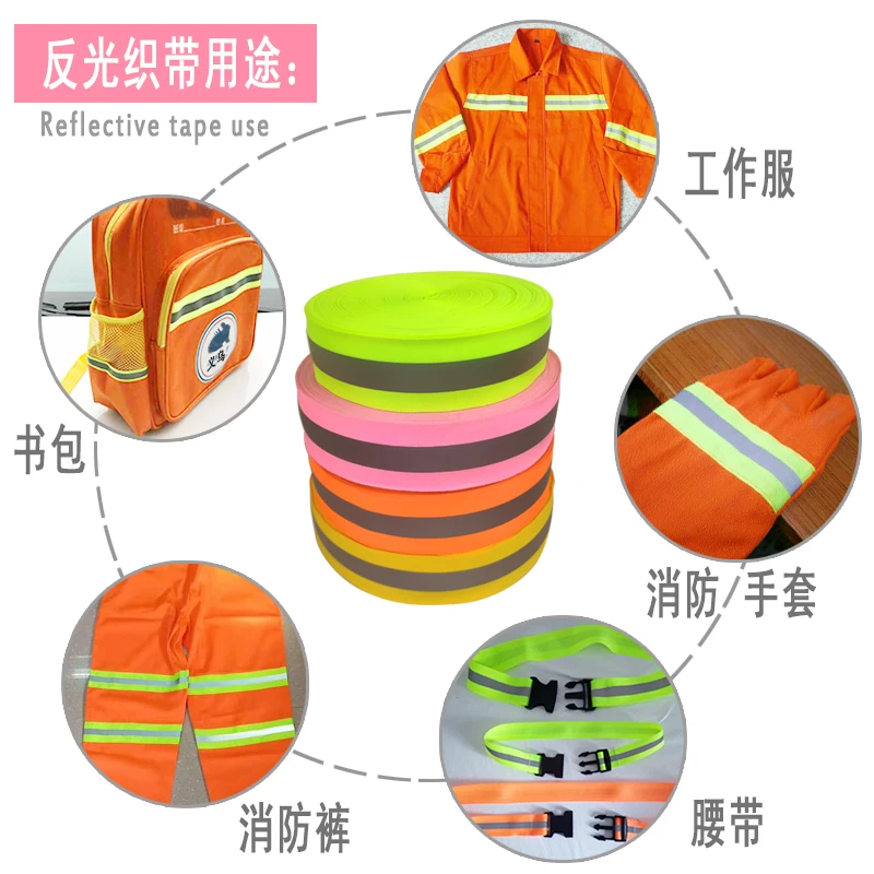 Светоотражающая лента серебристая безопасная светоотражающая для пришивания 5