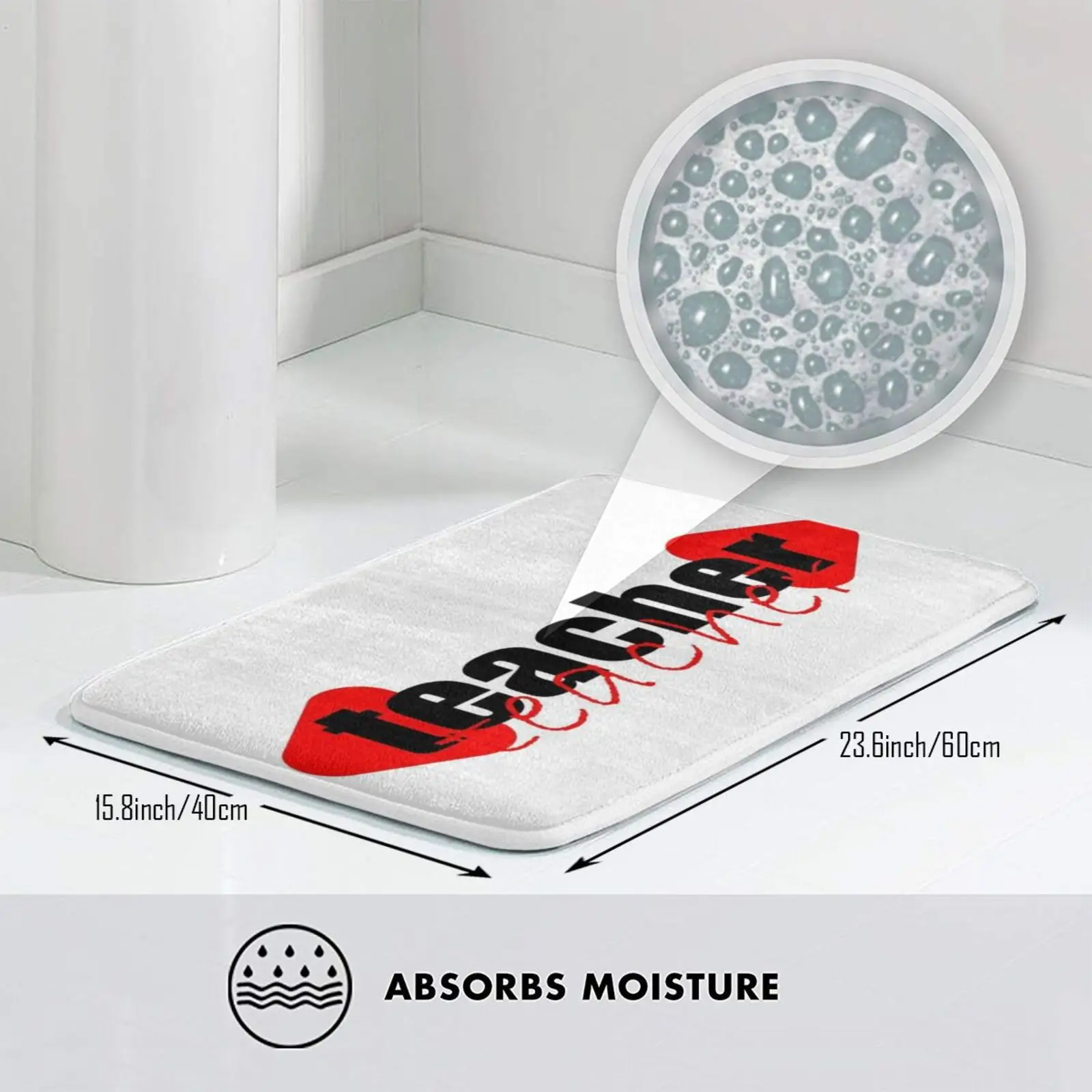 Учителя футболки с принтом сладкие сердца: научить любовь Inspire Мягкий