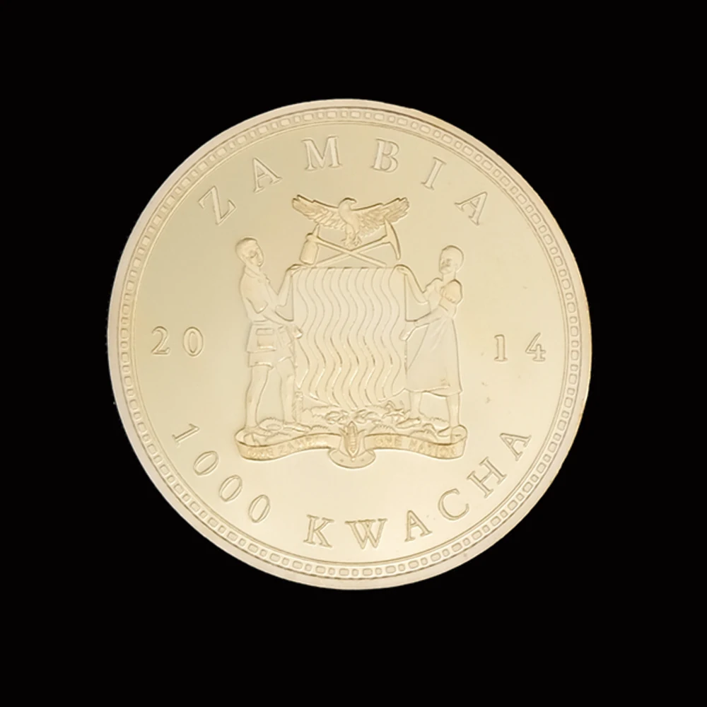 2014 в африканском стиле дикой природы буйвола золотые монеты Challenge Коллекционные