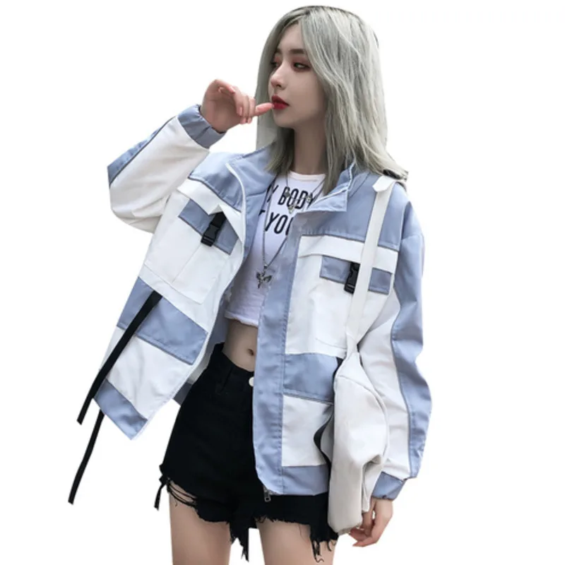 Свободное пальто Женская Осенняя куртка для отдыха Harajuku Casaco Feminino уличная Bts ривердейл пальто и куртки женские