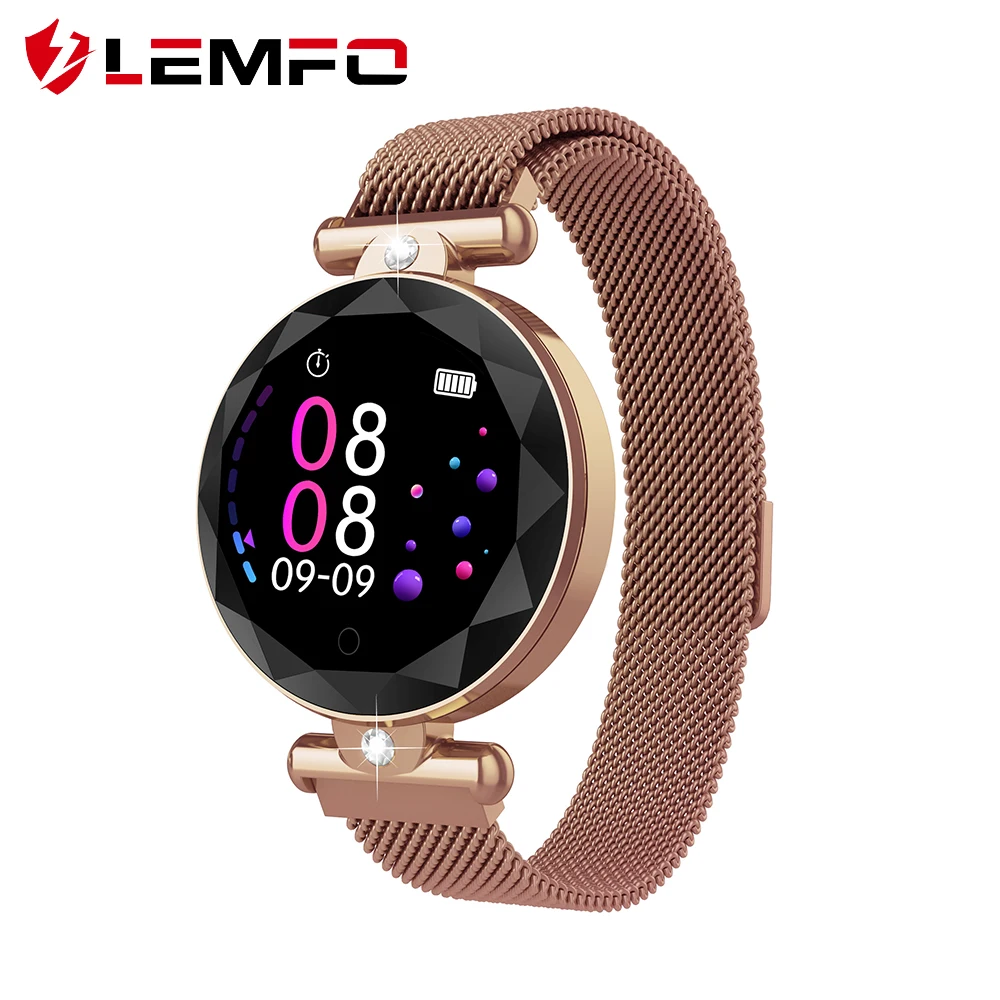 LEMFO Смарт часы женские модные спортивные пульсометр Монитор артериального