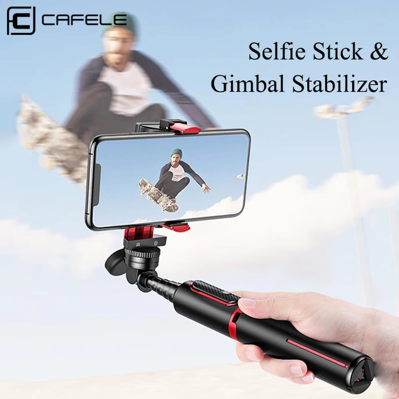 

Cafele Bluetooth-Compatiable Selfie Stick Handheld Gimbal Stabilizer For Huawei iPhone Samsung Smart Phone PTZ Action Camera