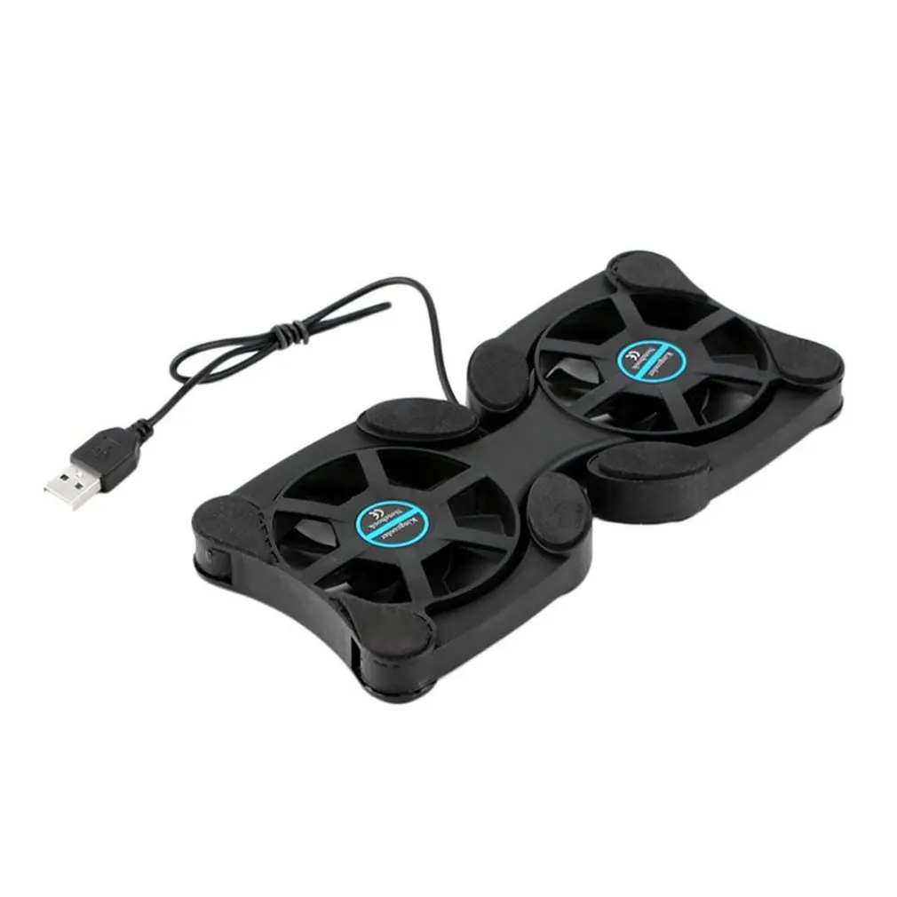 

Foldable USB Fan cooler Mini Octopus PC Portable Foldable Twin Fans Cooler Cooling Pad Folding Cooler computer Cooling Paomputer