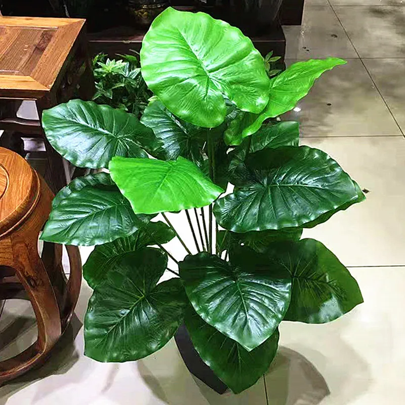 70 см 18 листьев искусственные зеленые растения пластиковая тропическая Пальма