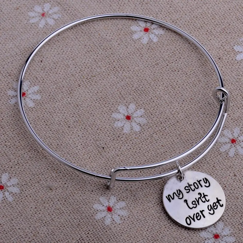 12 шт. моя история еще не закончена круглые браслеты с подвесками самочувствие