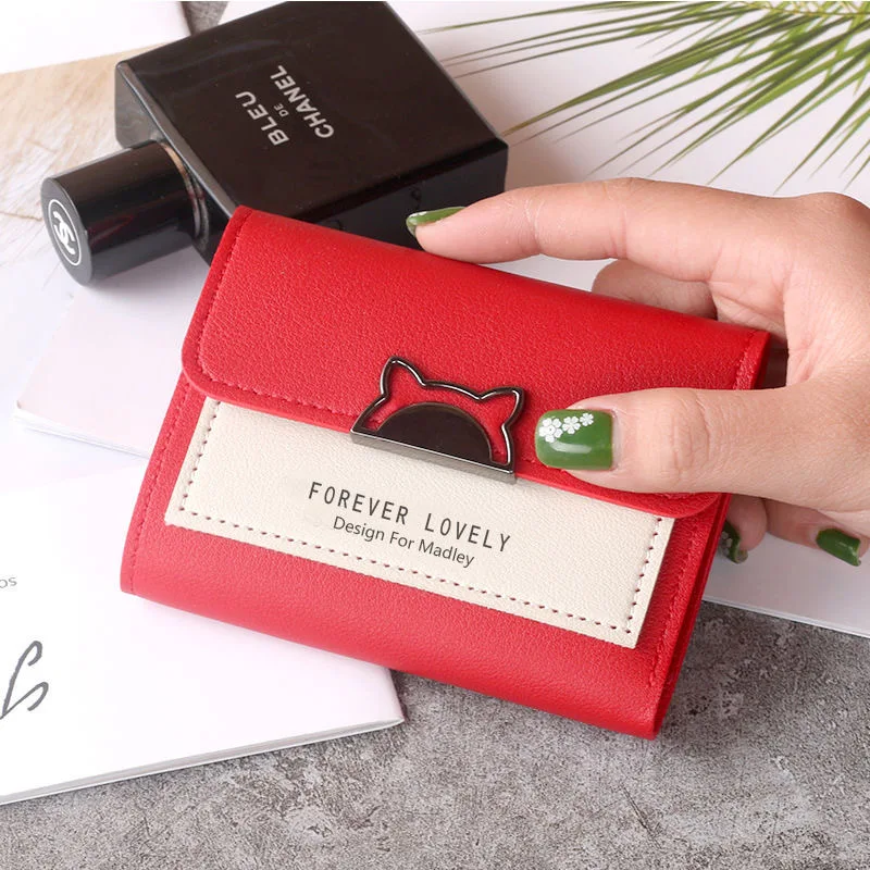 

Luxury Designer Wallets Cartoon Leather Women's Purses Pocket Clutch Wallet Card Holder Cute Girl Wallet Cartera Mujer Coin Bag