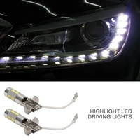 2pcs h3 led bulb 5630 10smd 12v for fog lights h3 led auto lamp day running light automobiles parts accessories new 2021 bulbs