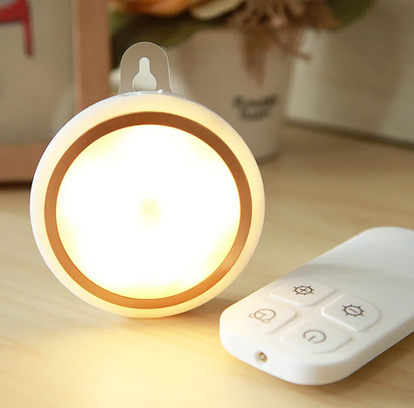LED Night Light Wireless Portable Remote Controller Battery USB Powered Touch Sensor Under Cabinet Lights bedroom Wall Lamp | Лампы и