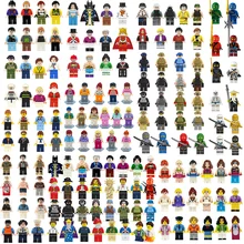 100 шт./партия, мини-блочные фигурки, игрушки для творчества, полицейский солдат, занятий, военные люди, фигурки, кирпичи, игрушки для детей, подарки