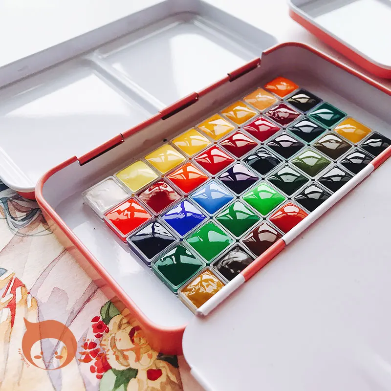 Набор для рисования ручной работы Van Gogh WaterColor 40 цветов дорожный набор ногтей