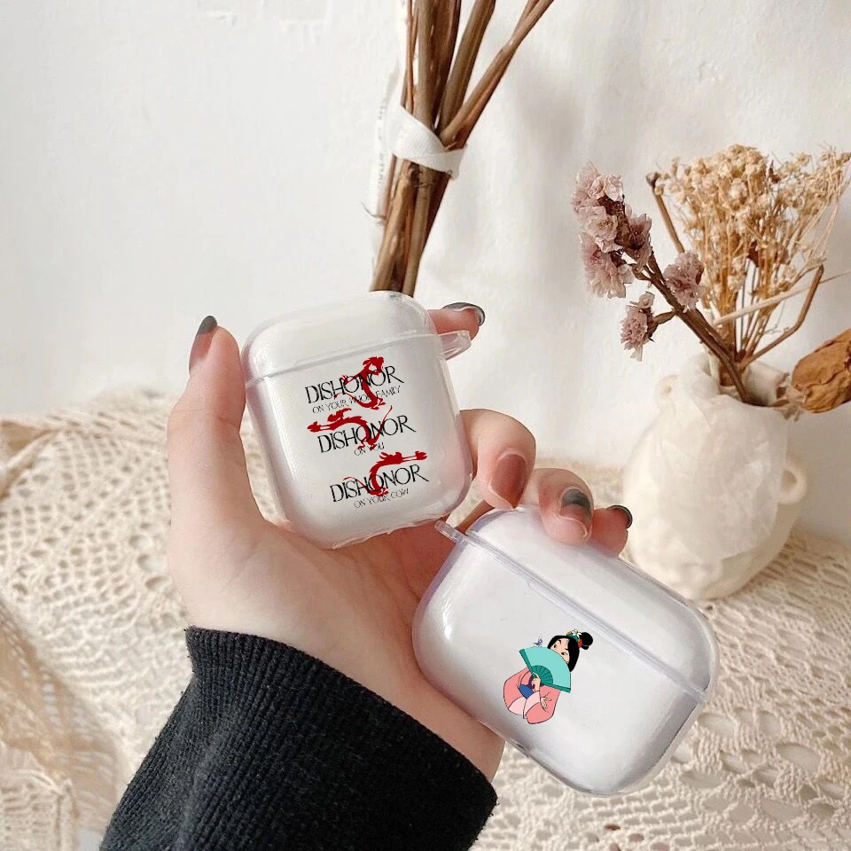 

Cartoon Mulan Anime TPU silicone Bluetooth Airpod Case For Airpods 1/2 Airpods pro 3 TPU soft cover