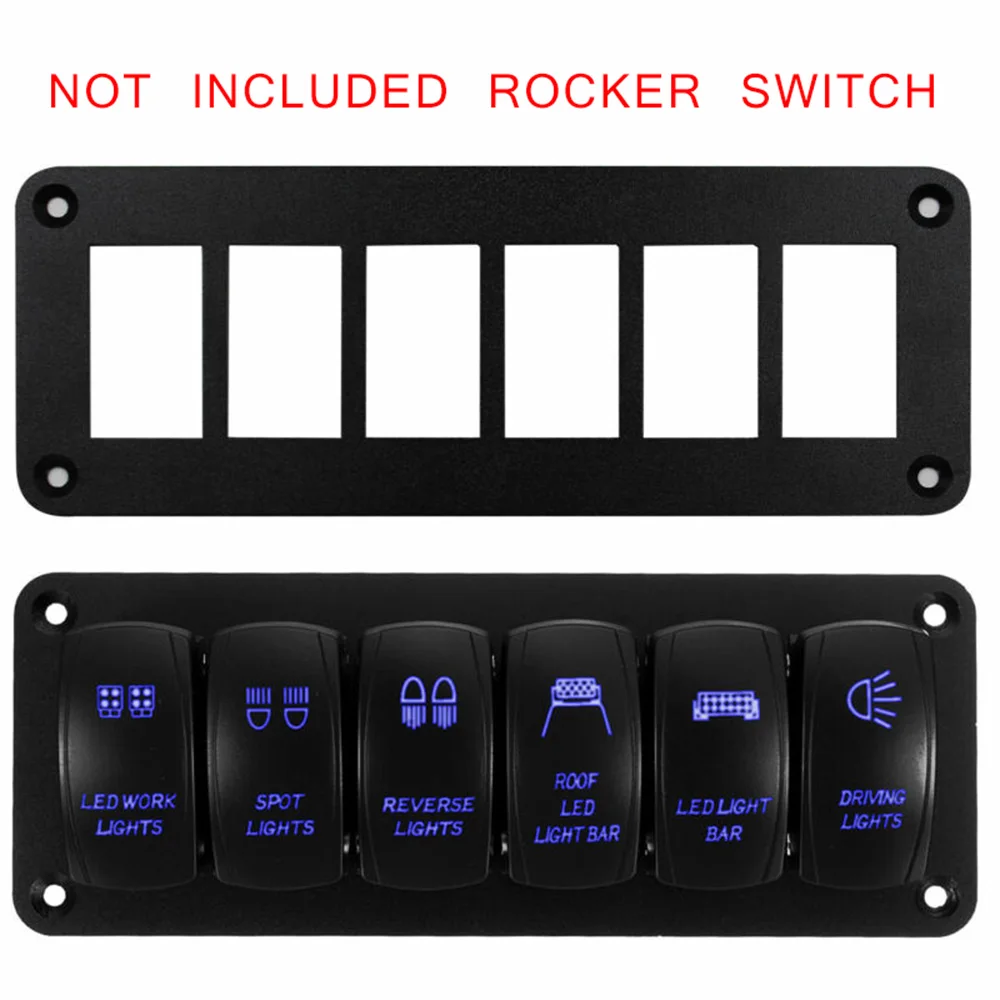 Запчасти кулисный переключатель панель замена 6 клавиш лодка Морской Металл