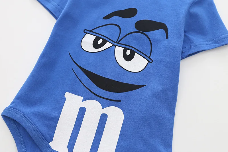 Комбинезон детский с коротким рукавом хлопок принт букв | Мать и ребенок