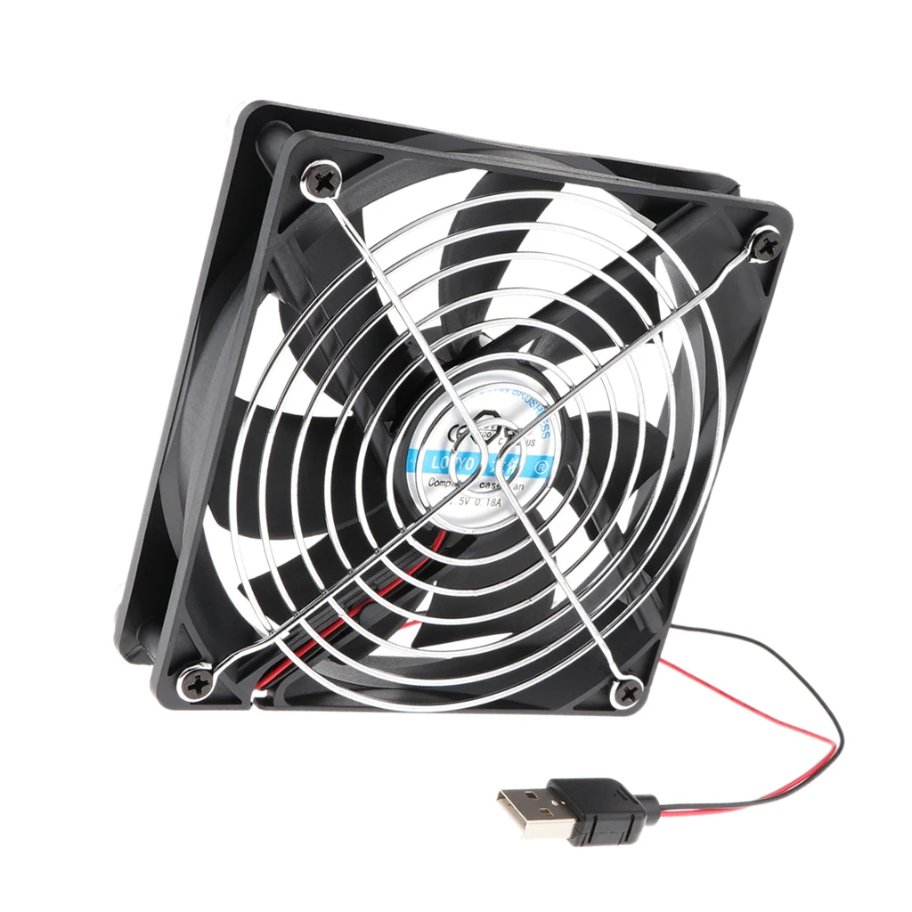 120x120mm Silent USB Fan Cooling Ventilator 5V for Playstaion/Xbox One/Mini PC/Router/DVR Radiator Fans | Компьютеры и офис