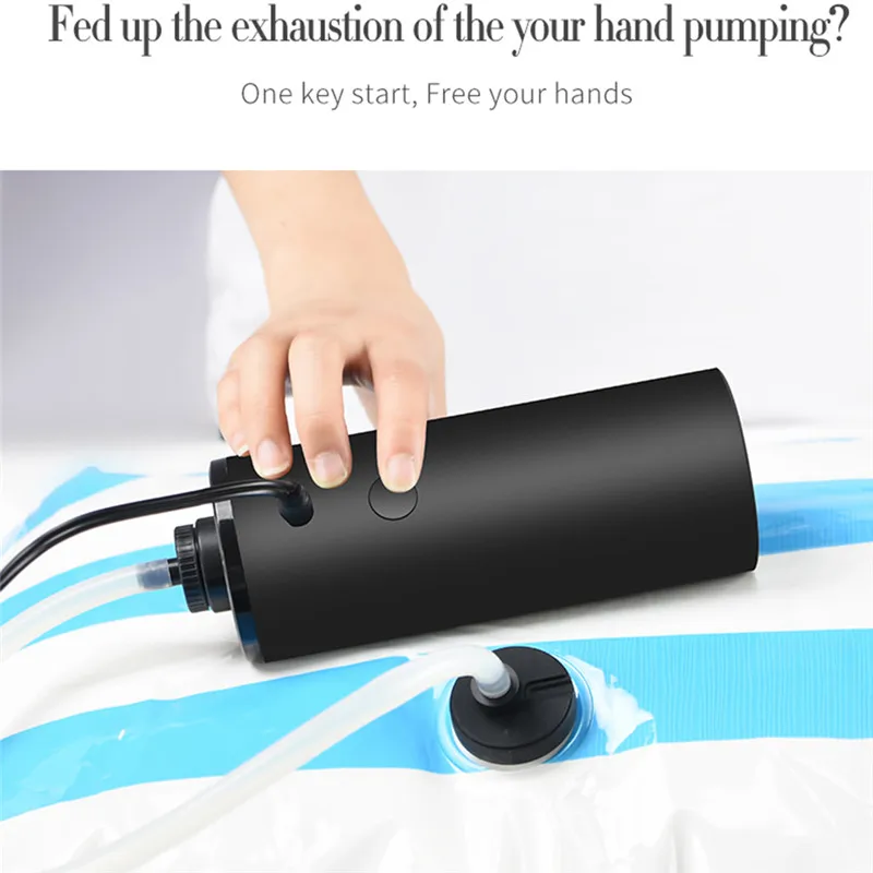 Mini Automatic Compression Vacuum Pump Househoud Sealer Clamp Snack Fresh Food Rod Strip Kitchen Tool with Bags Us Plug | Бытовая