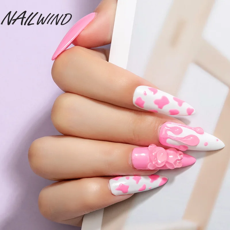 Nailwind УФ Цвет гель Маникюр Набор Живопись для ногтей арт дизайн основа верхнее