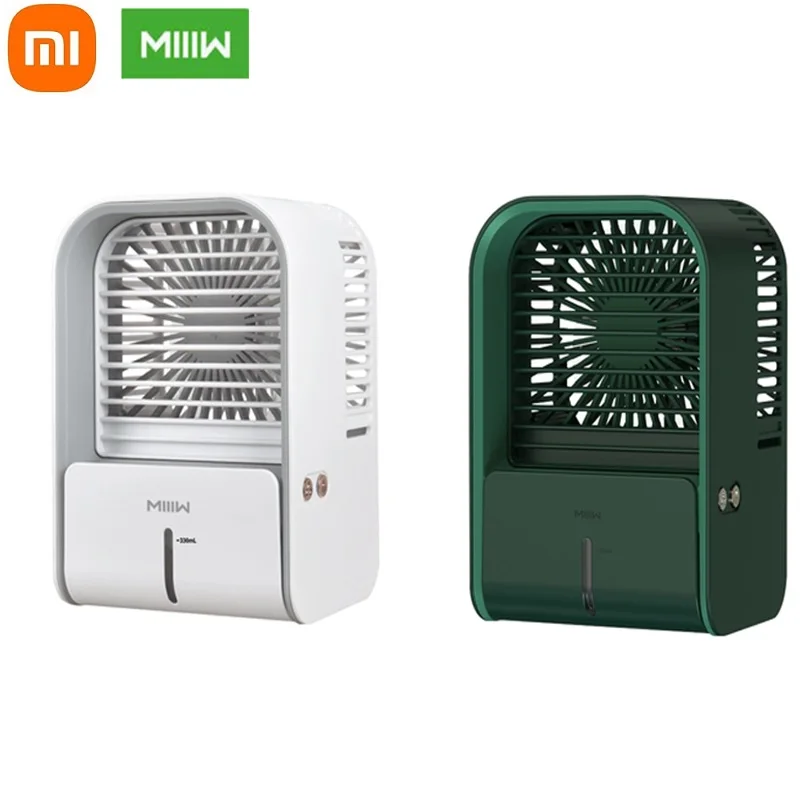 

Xiaomi MIIIW Portable Air Cooler Fan Low Noise 3 Gears Wind Desktop Air Conditioner USB Humidifier Purifier for Office Bedroom