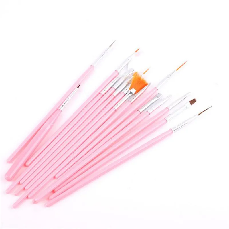 

15Pcs/Set Profession Nail Brush For Manicure Gel Brush For Nail Art Nail Brush Acrylic Liquid Powder Carving Gel Brush