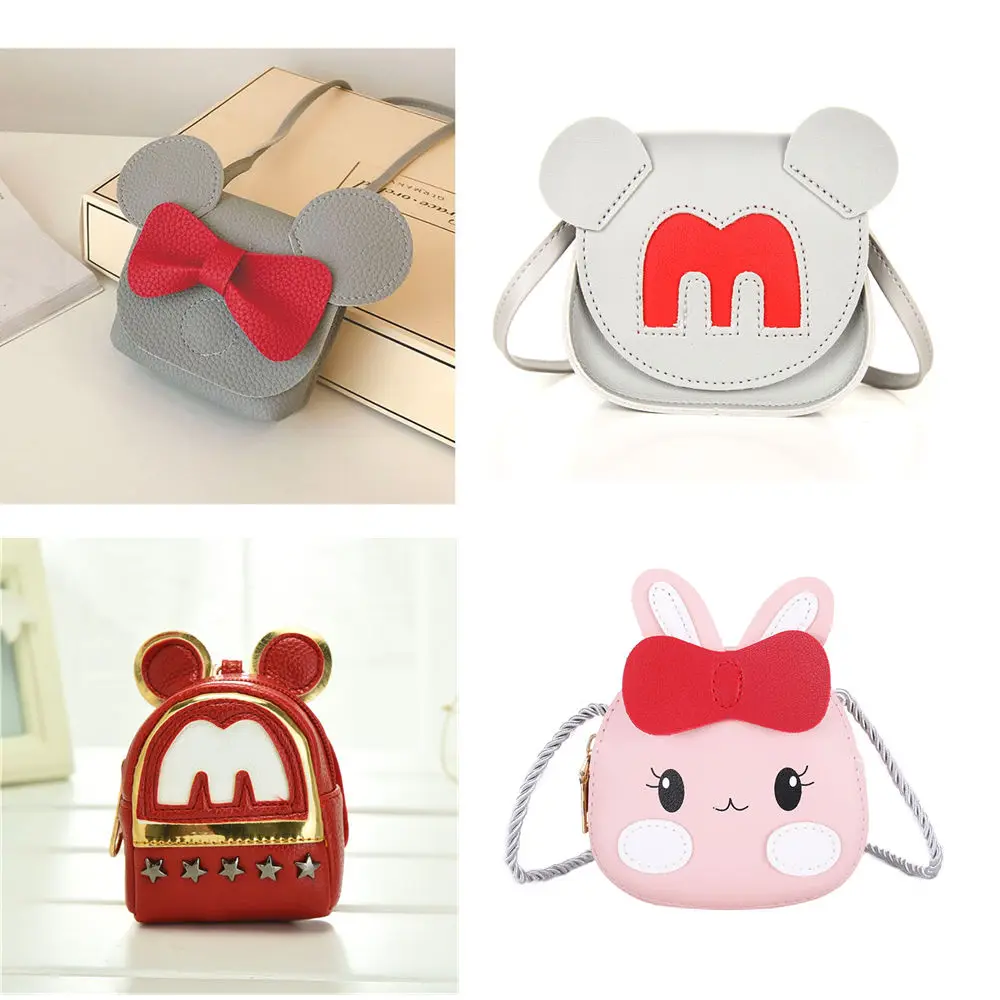 Сумка кавайная для девочек кошелек монет милый мультяшный Микки Маус женская