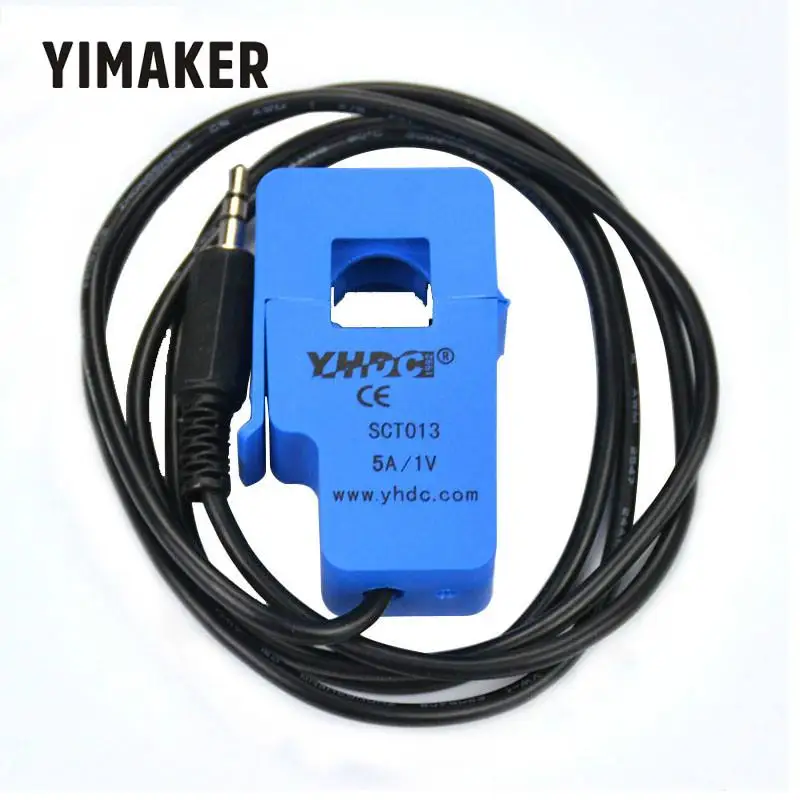 YIMAKER 1 шт. 5A SCT-013-005 неинвазивный датчик переменного тока разделенный сердечник трансформатор тока