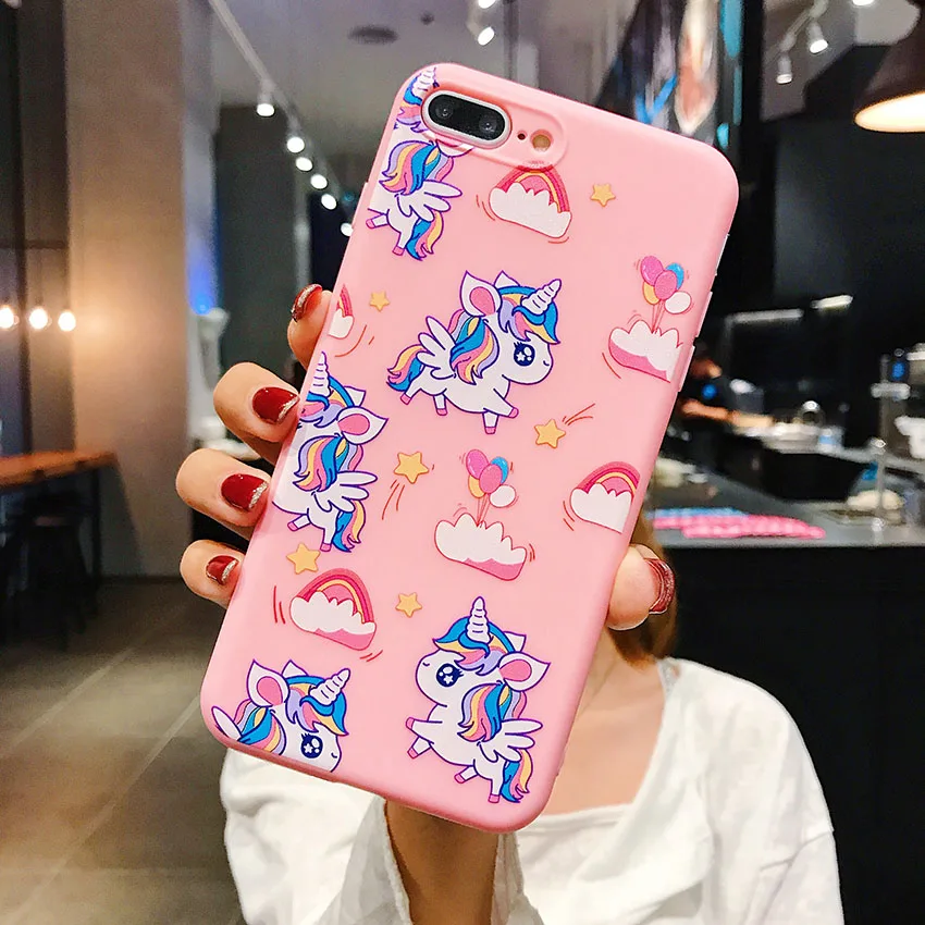 only rainbow unicorn Радуга игрушечный Единорог чехол для OPPO R11 R11S R15 R17 R15X R9 R9S плюс Realme C2 A1K U1 2 Pro X K3 Рено Мягкая Обложка Кронштейн ремешок - Цвет: only rainbow unicorn