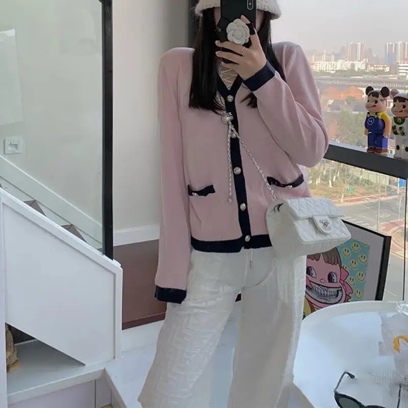 

White Velvet wide leg pants for women's spring new Korean student loose and thin straight pants for floor dragging