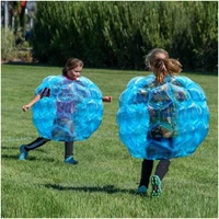 60cm kid outdoor sports games bumper ball inflatable fitness body bumper bubbles inflate pvc air zorb body bumper ball toys
