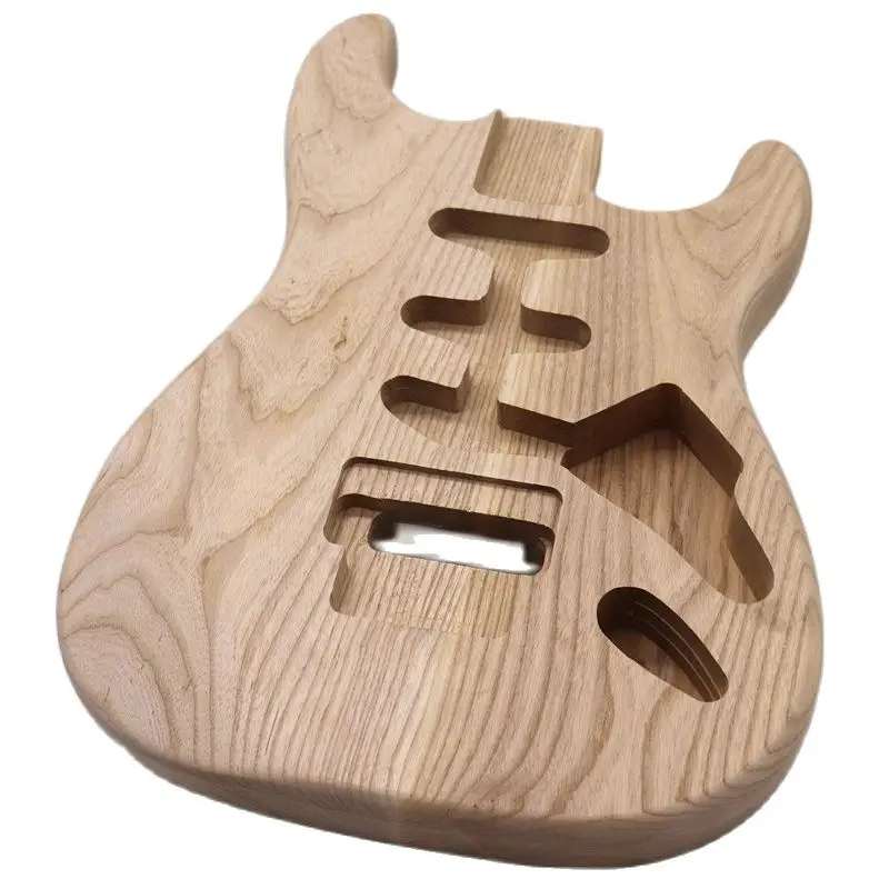 gute qualität weiß ashwood st elektrische gitarre körper gitarre barrel natürliche farbe unfinish gitarre teile 57 cm tasche brei