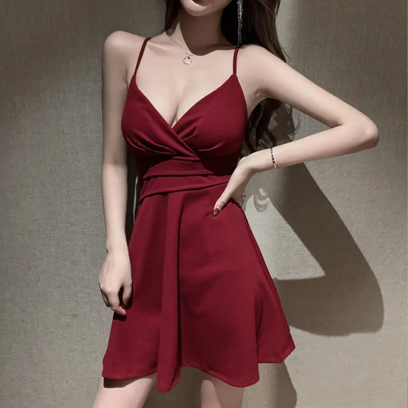 

Suspenders Dress For Woman 2021 Sexy Curve Dress Sheath Club Women Dress Seamless Clothing Summer